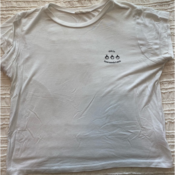 White Crop Top - Picture 1 of 2